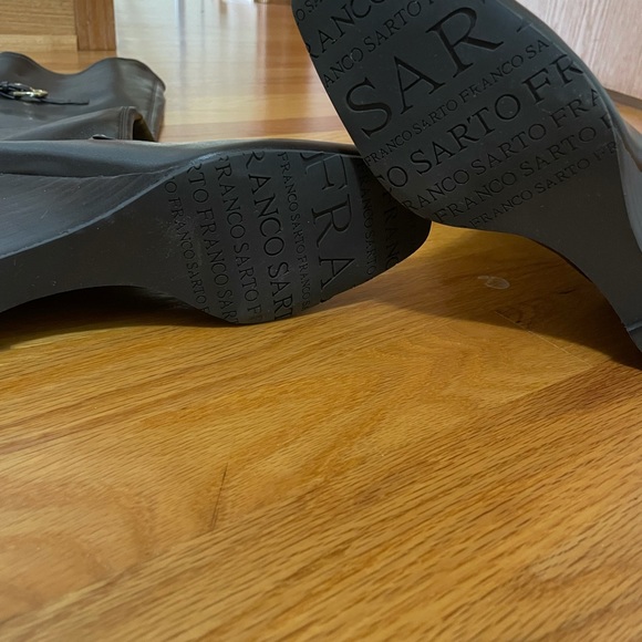 Franco Sarto over the knee wedge boot 7.5 chocolate brown - Picture 6 of 8